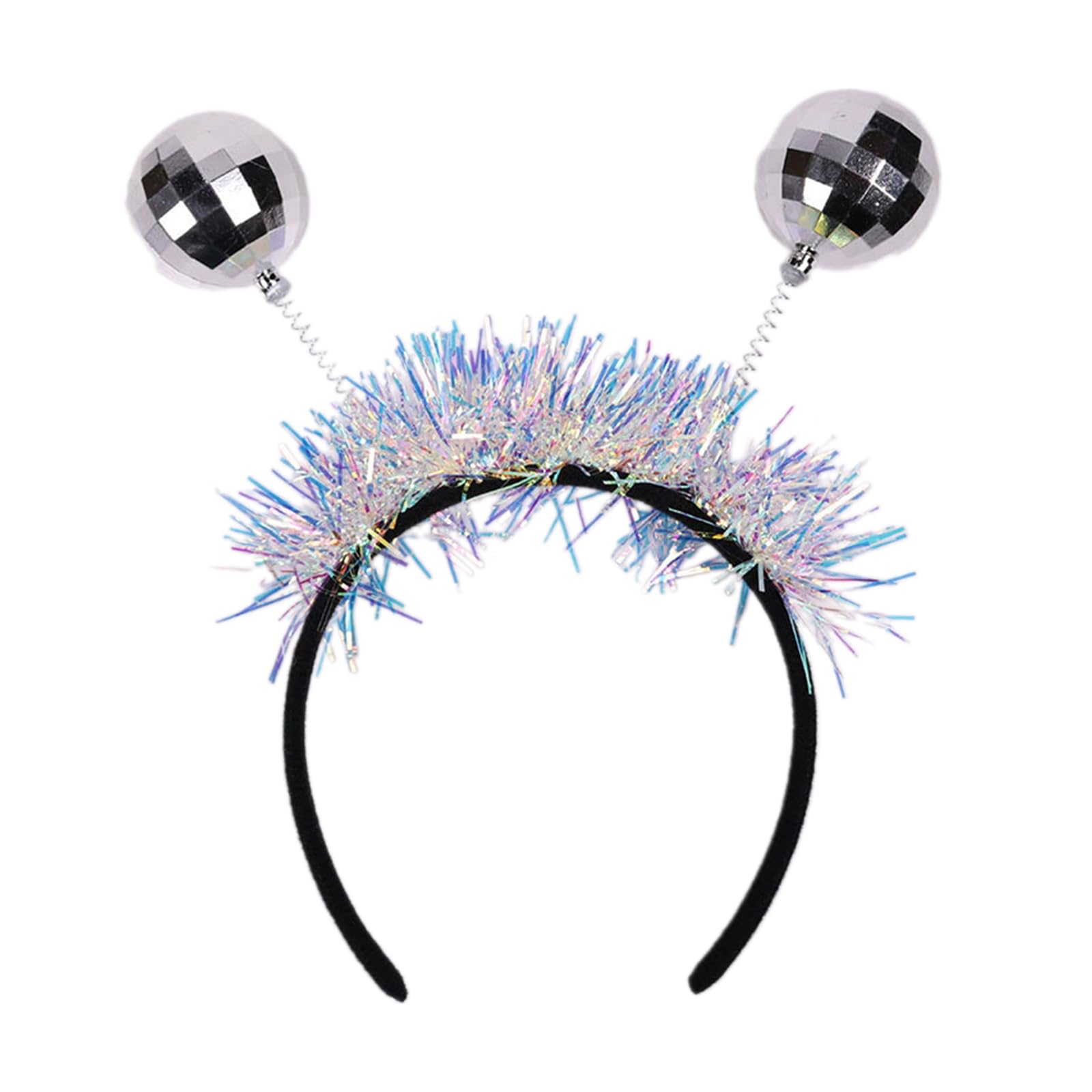 MICFENY Shining Dancing Party Hairband Glittering Hairhoop for Night Event Halloween Party Costume Accessory Headwear