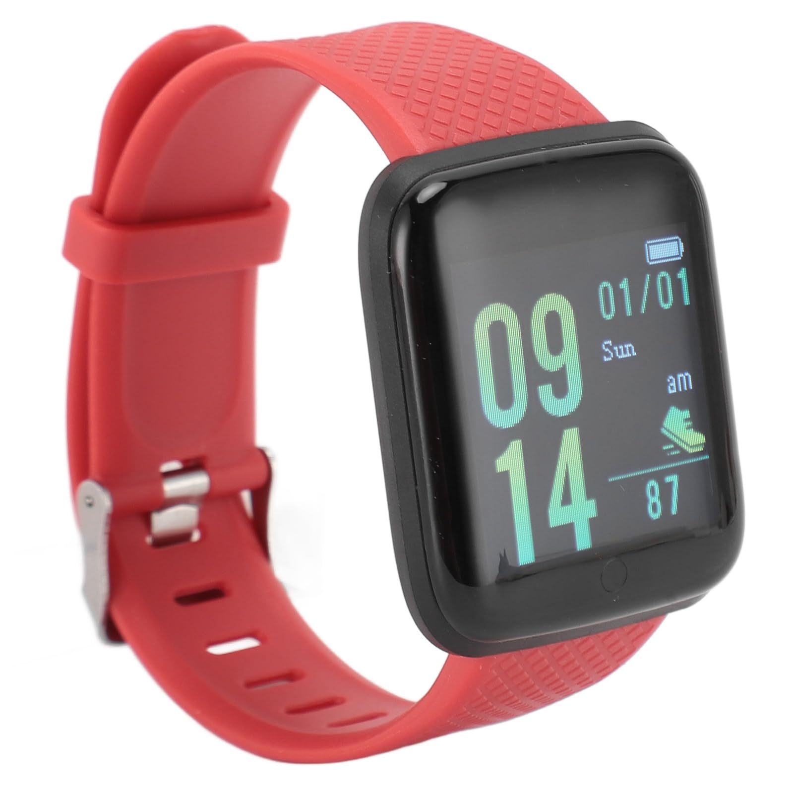 Sxhlseller Smart Watch Fitness Tracker, Sleep Monitor Activity Health Trackers with Long Battery Life, Step Tracking for Women Men (Red)