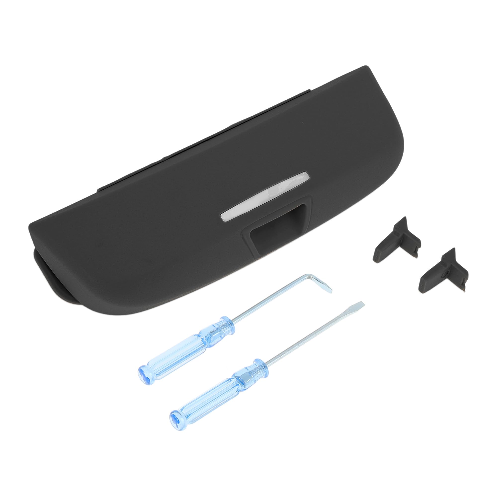 Samochodowe etui na okulary przeciwsłoneczne do Audi A3 2013-2024, uchwyt na okulary, pudełko do przechowywania, tworzywo sztuczne, kolor czarny, 1 zestaw