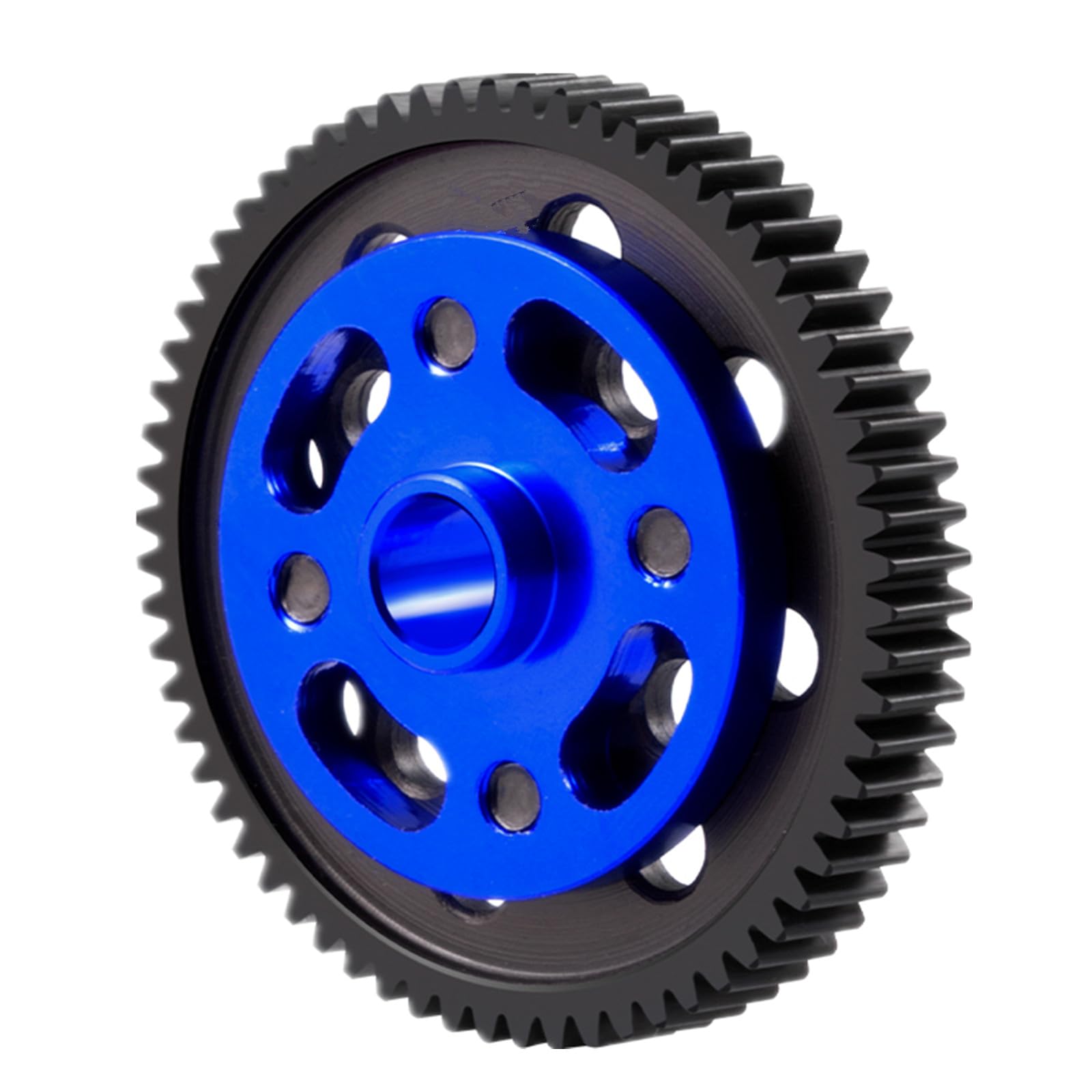 BRKRC Steel High Speed Spur Gear 71T 66T 64T 63T Black Main Gear for Tamiya All TT02 Series RC Car Upgrade Parts (64T)