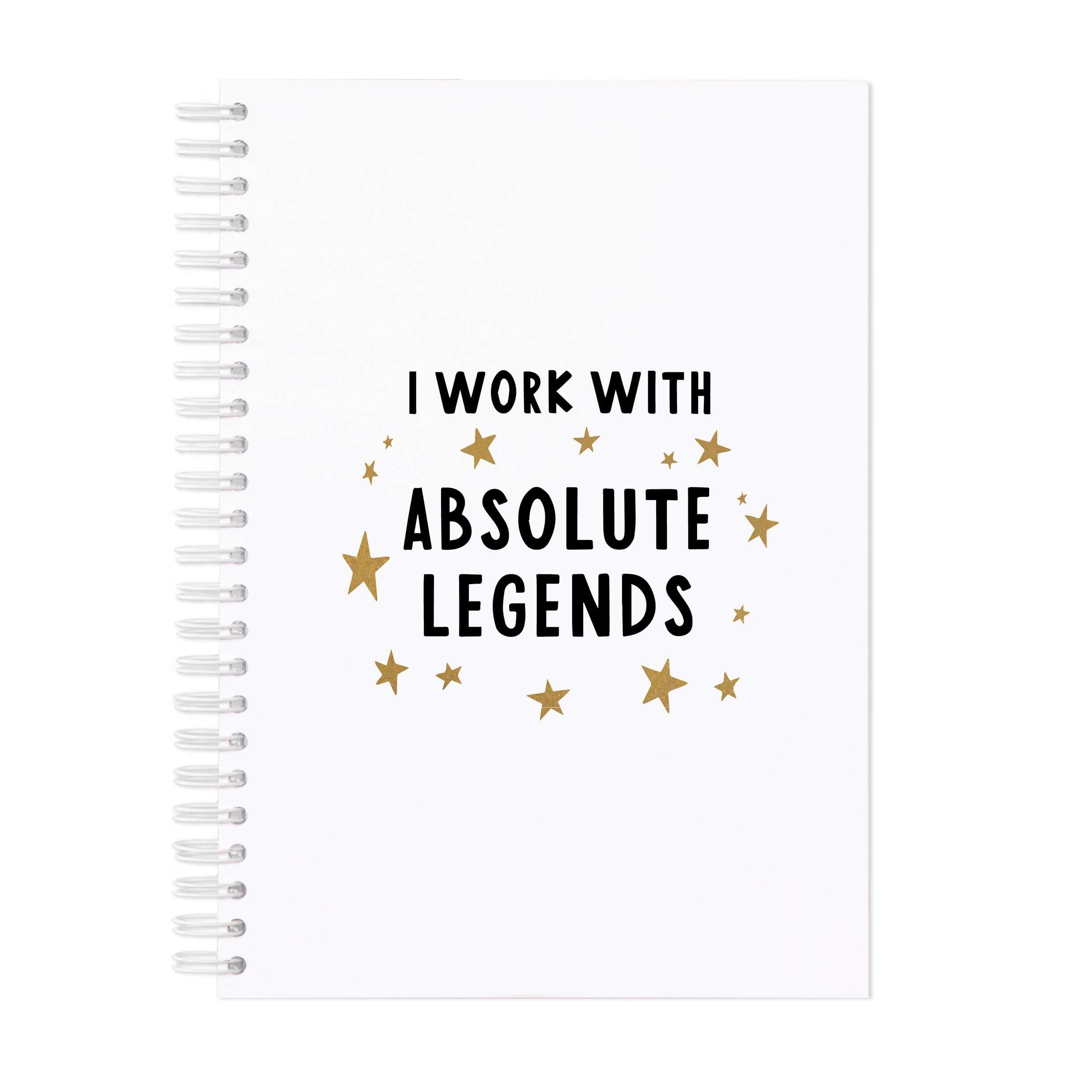 Manta Makes I work with absolute legends notebook spiralbound - Image 2
