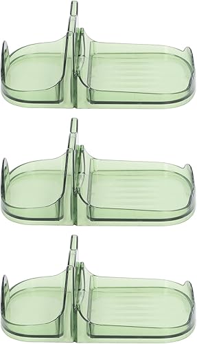 Miniatura 9 de TOPINCN 3 espátulas multifunción soporte de cocina para el hogar, tapas de estante de encimera, tapa, herramienta para sopa, cuchara, organizador de