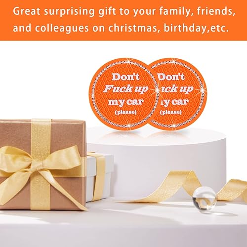 Miniatura 6 de Ziciner Paquete de 2 posavasos brillantes para automóvil y 1 funda para botón de inicio y parada, almohadilla de goma suave con diamantes de