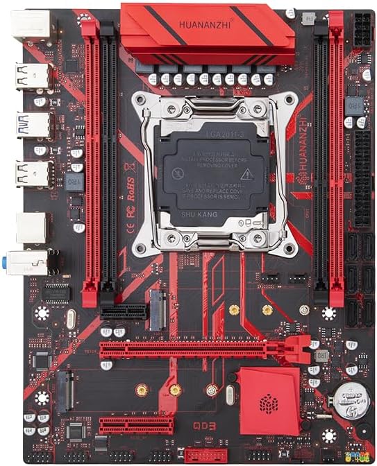 Top-down view of HUANANZHI X99-QD3 Motherboard
