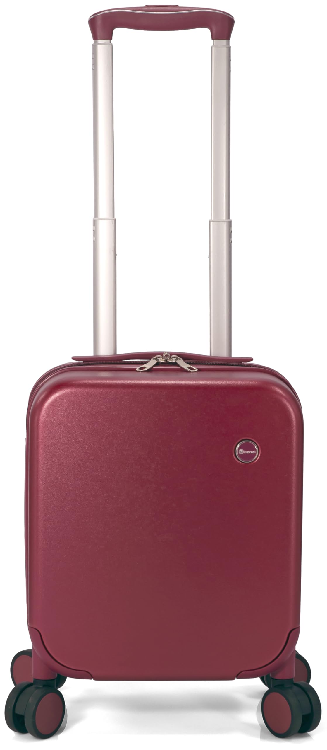 BENZI | Maleta de Cabina 40x30x20 cm | 4 Ruedas Dobles Multidireccionales | Equipaje de Mano Aprobado RYANAIR VUELING y VOLOTEA | Ligera y Resistente | Azul (Rosa)