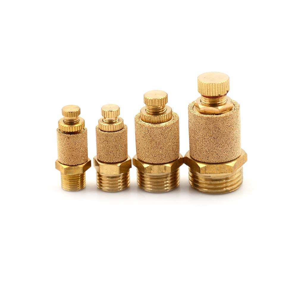 Silenziatore di scarico in bronzo sinterizzato filettatura maschio 1/8″ per cilindri valvole