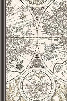 Composition Notebook - Historical Cartography : Blank Sketch Paper Journal Book for Drawing, Sketching, Doodling - Old 18th Century Geography Map Illustration