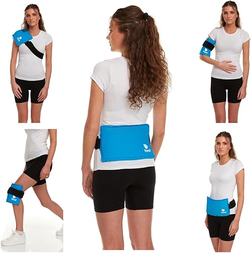 Miniatura 2 de FOMI Care - Bolsa de hielo de gel sólido para frío y caliente de alta calidad  Compresión fresca para espalda baja, hombros, rodilla, estómago