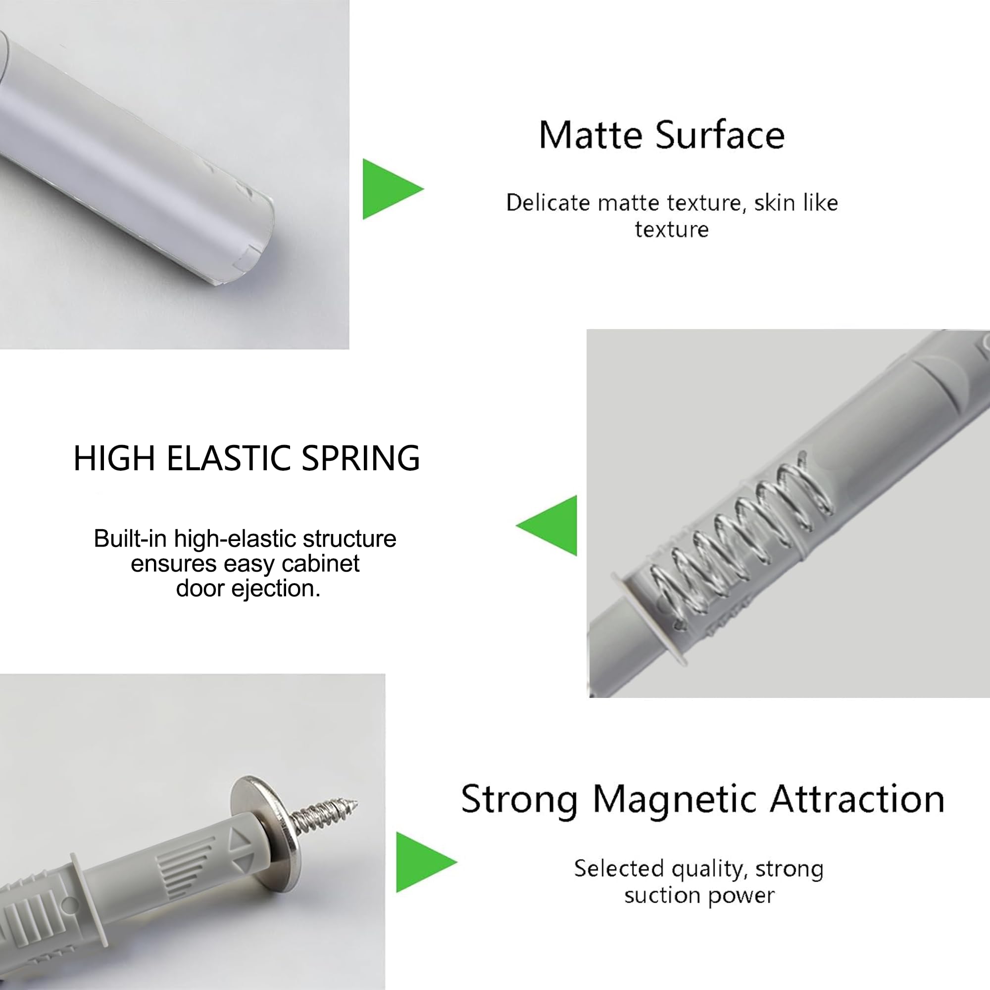 Magnetic Cabinet Latches - Push to Open -4