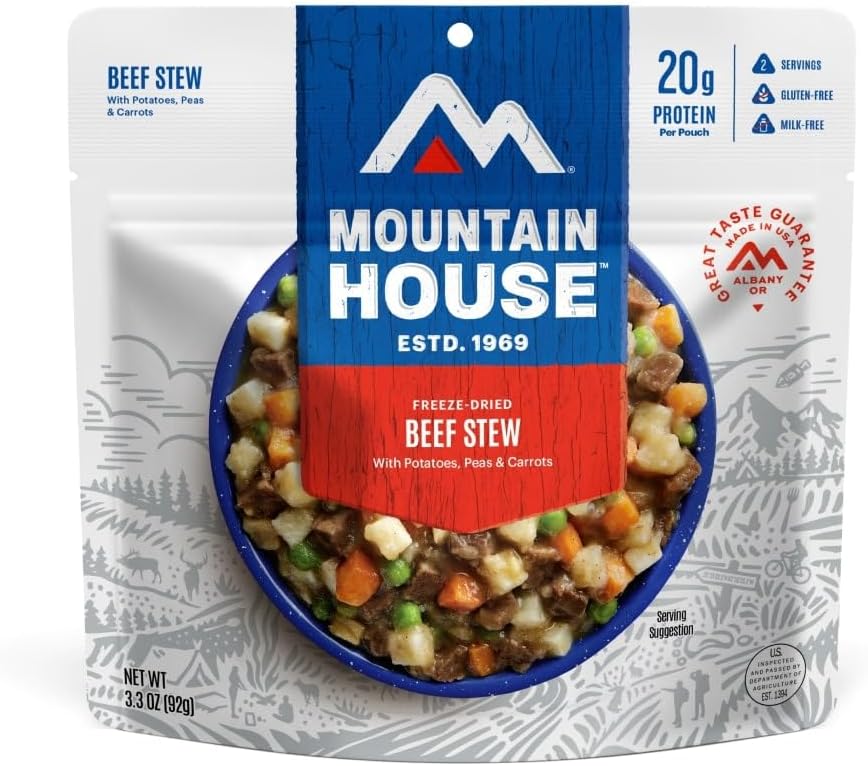 Beef Stew | Freeze Dried Backpacking & Camping Food | Survival & Emergency Food | Gluten-Free