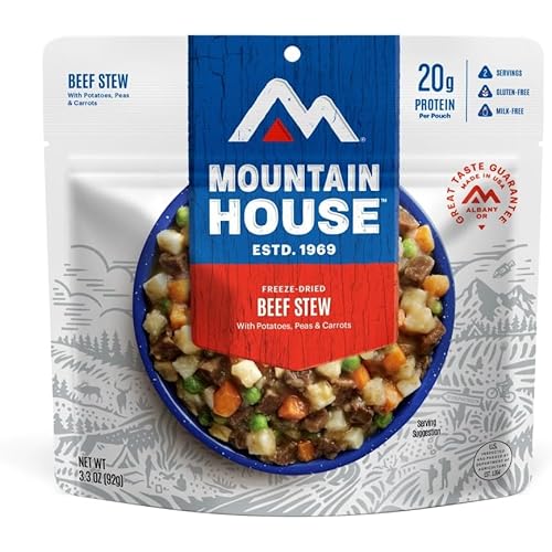 Mountain House Beef Stew | Freeze Dried Backpacking & Camping Food | 2 Servings | Gluten-Free