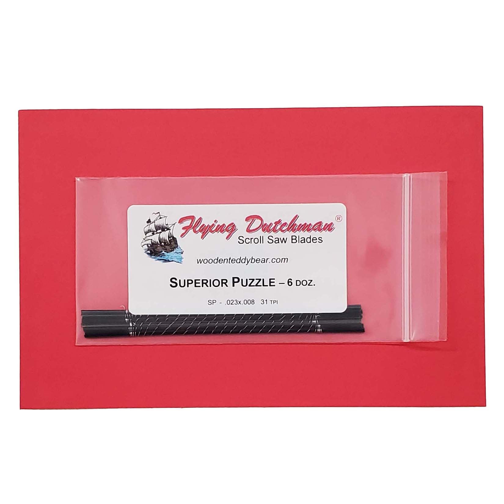 Flying Dutchman Superior Puzzle Six Dozen Pinless Scroll Saw Blade Pack