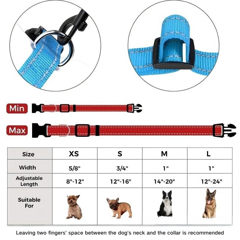 Collar reflectante para perro ajustable S miniatura 3