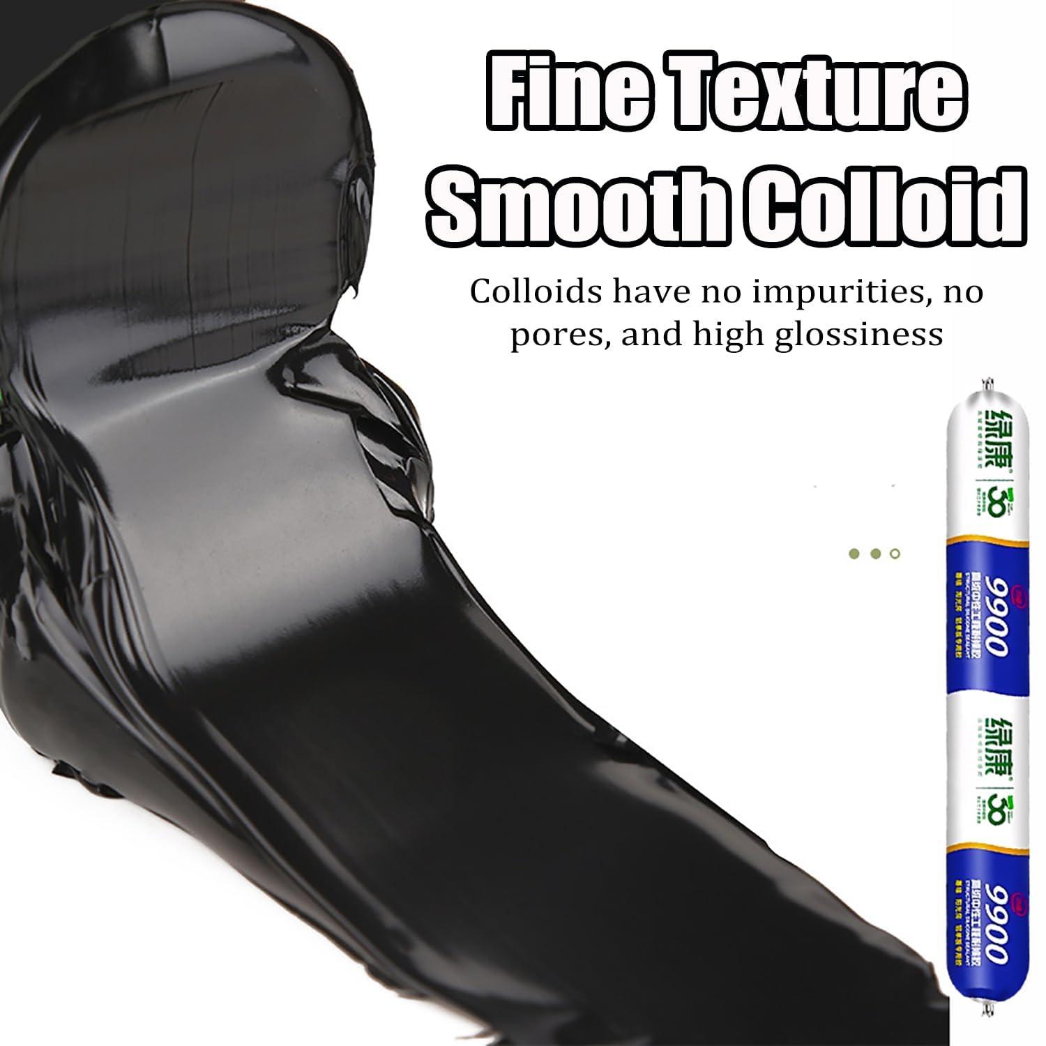 9900 Sealant Waterproof, Silicone Mastic Résistant À La Chaleur Flexible Étanche Colle Pour Toit Et Mur Fissure Réparation Fuite Étanchéité Amélioration De L'habitat (Transparent,1PCS)
