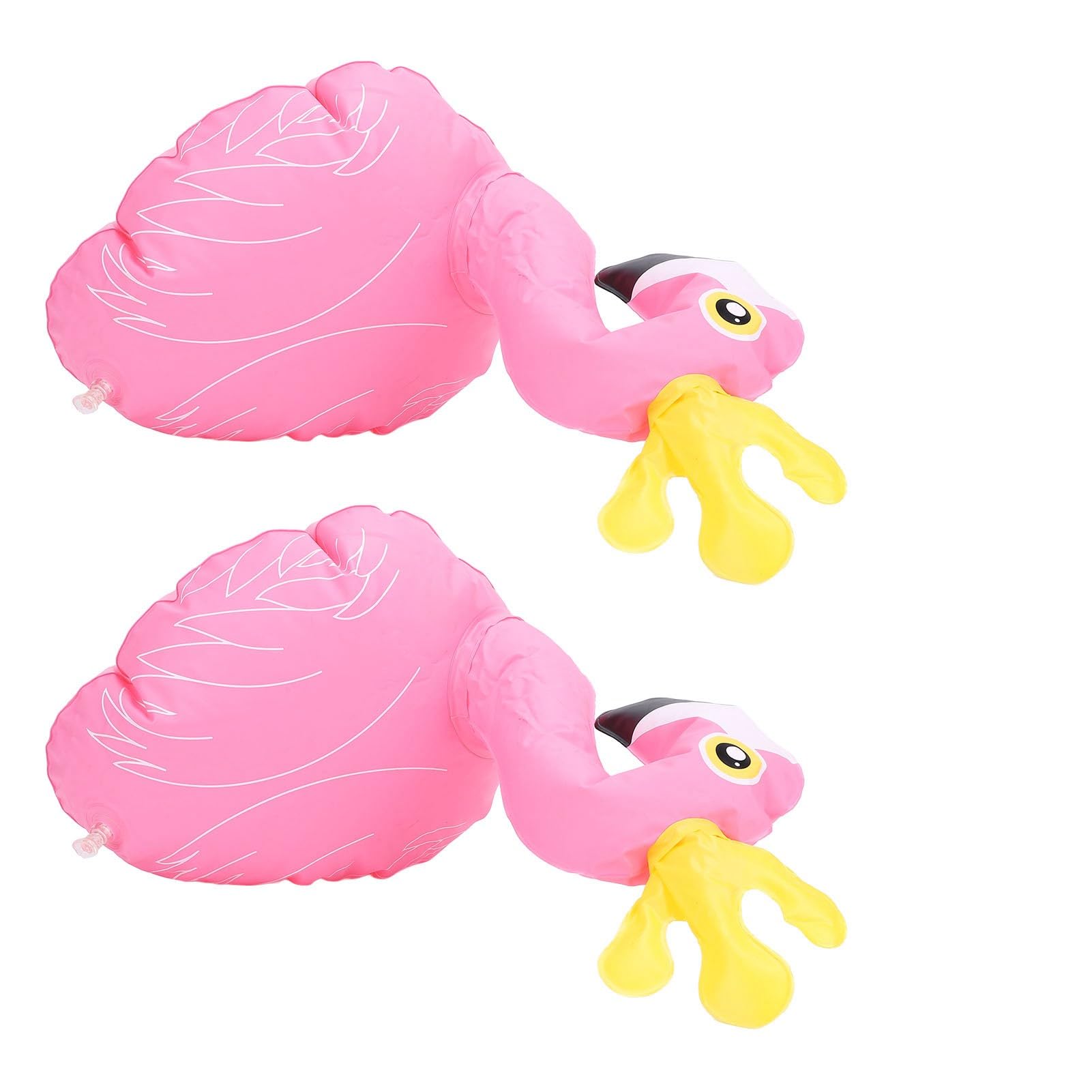 Lumières Solaires Colorées de Piscine de Flamant Rose, Lumières Flottantes de Conception de Couronne pour L'éclairage Nocturne, 2 Pièces