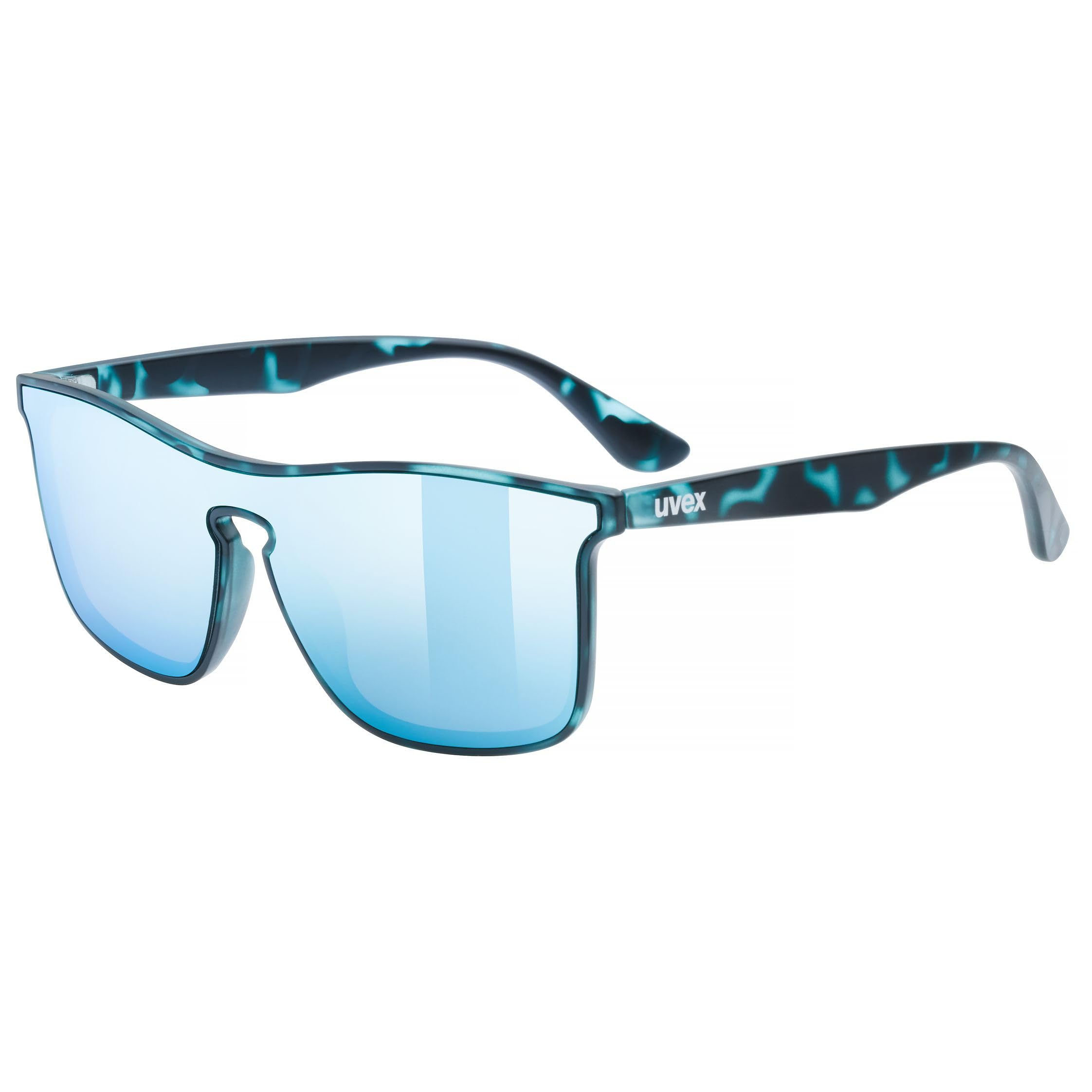 uvex heyday, okulary sportowe unisex-dorosły, blue havana/iceblue mirror, one size