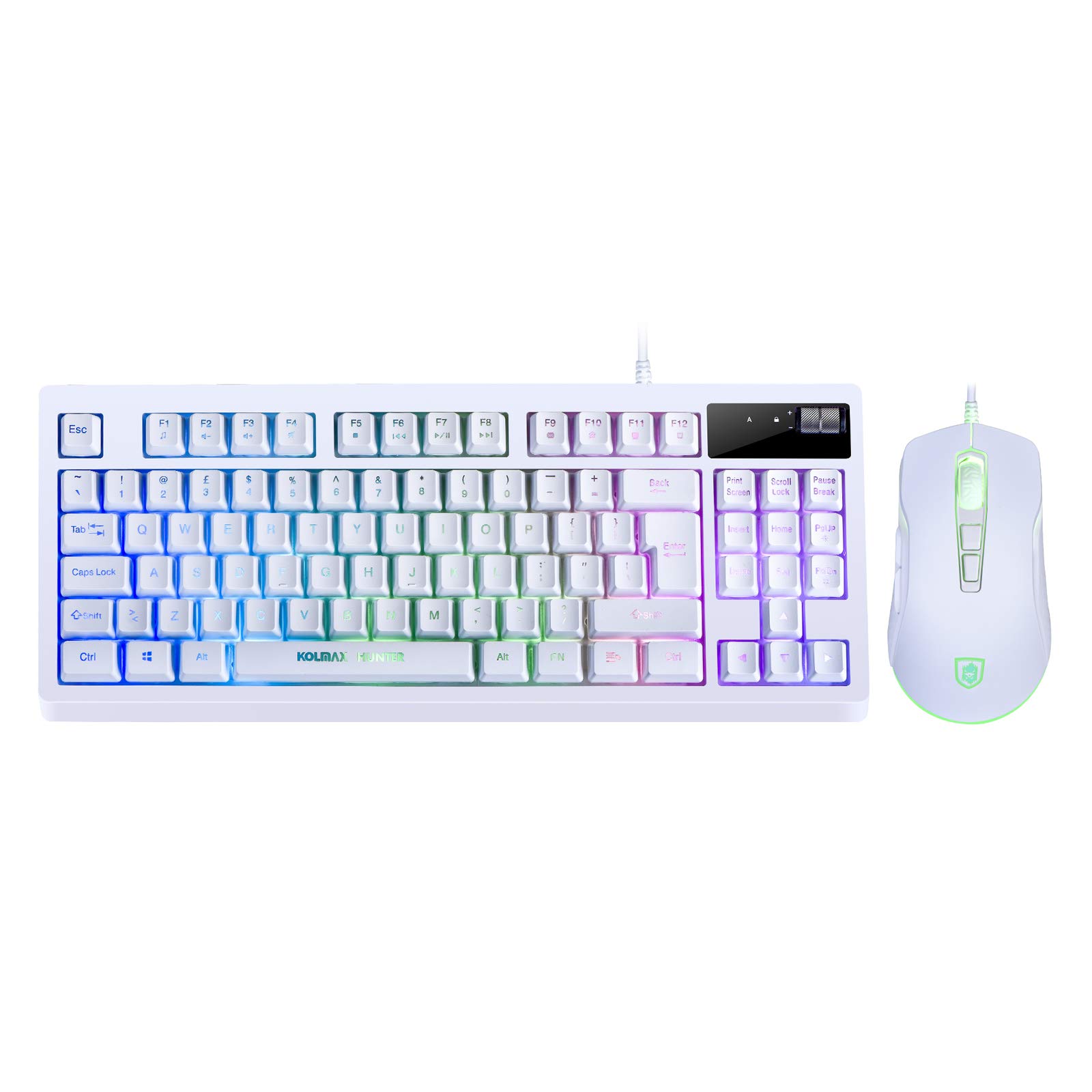 Buy RGB Gaming Keyboard and Mouse Combo,87 Key Gaming keyboard USB