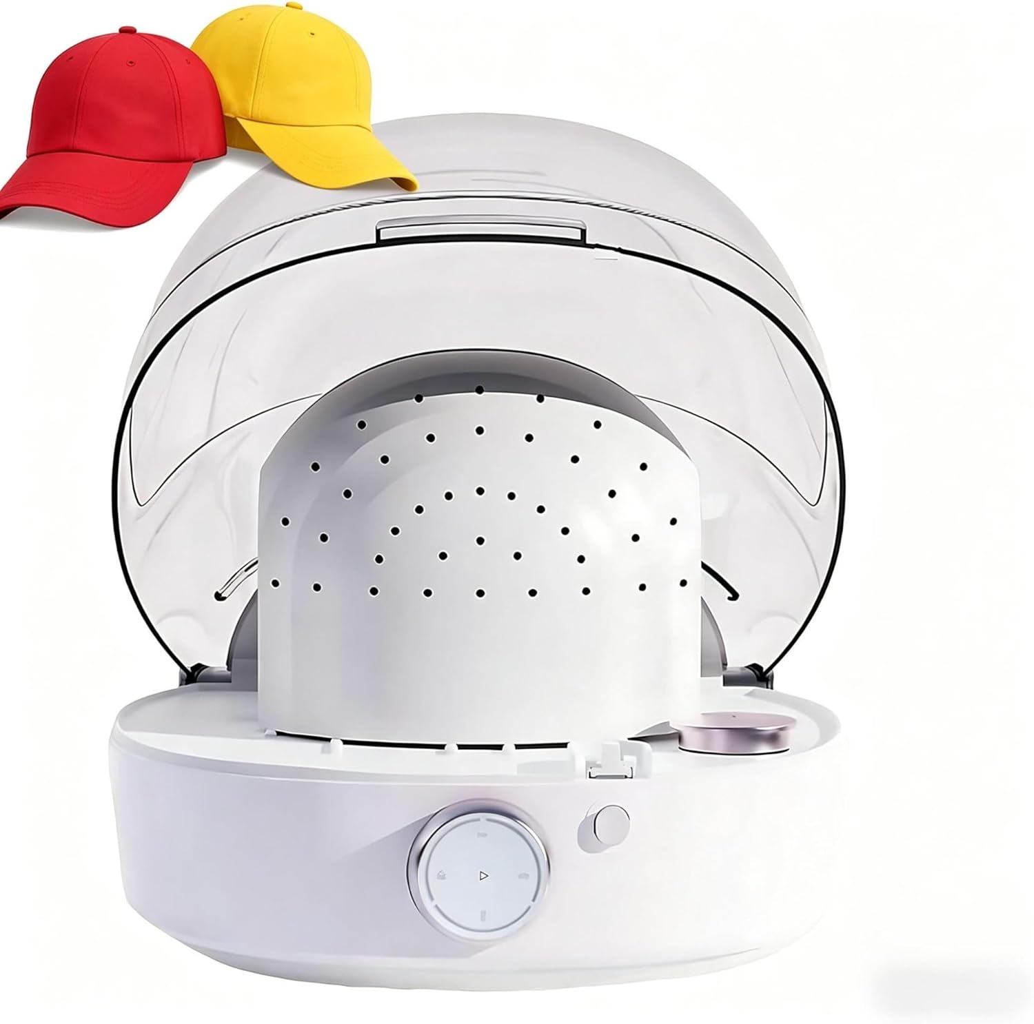 Smart Hat Cleaner Machine Automatic Cap Steamer Steam Cleaning Ironing Drying for All Hat Sizes Cap Shape Restorer