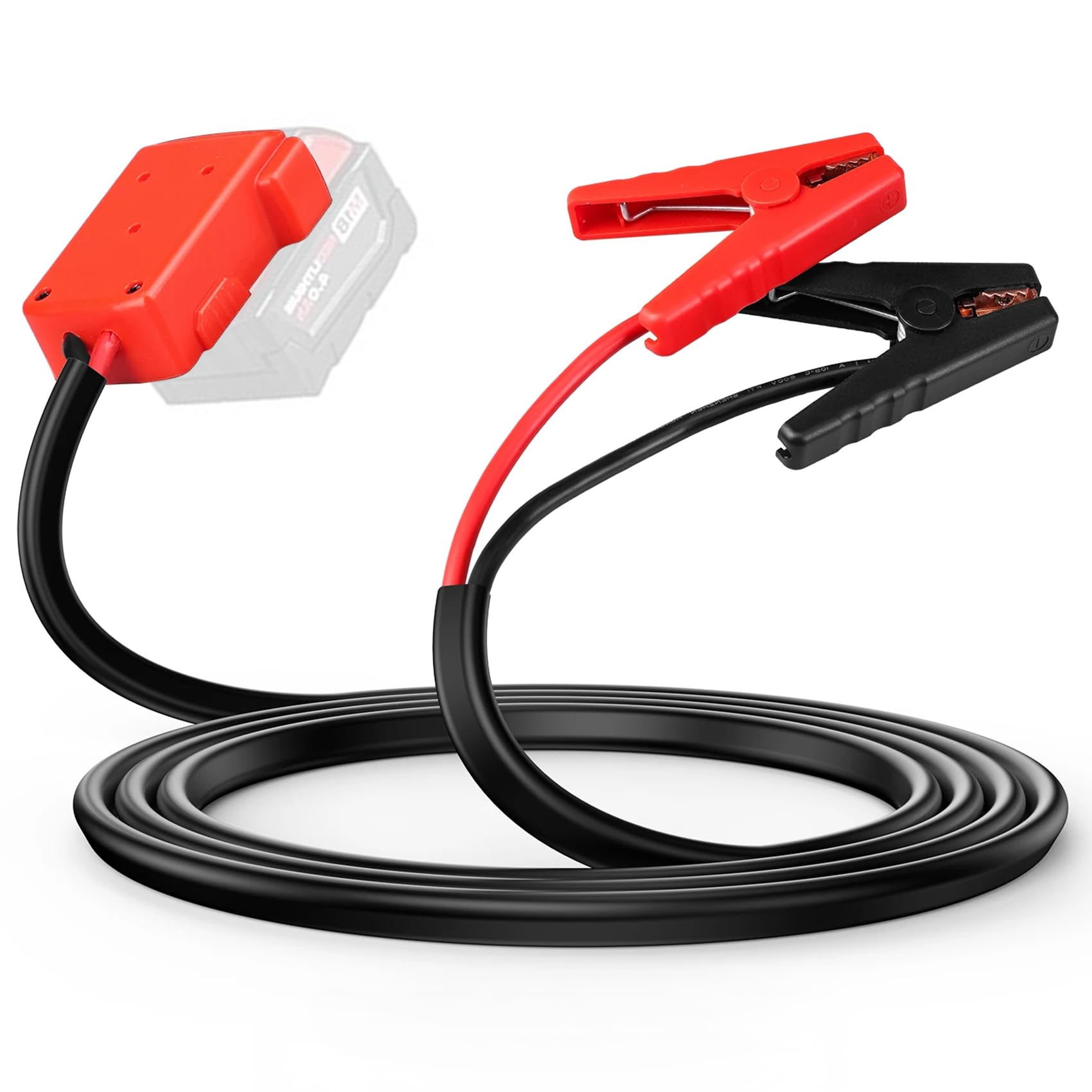 Milwaukee M18 18 V Batterie-Starthilfe-Kabelklemmen, 8-AWG 1,5 m Auto-Starthilfekabel, Kabel-Elektrowerkzeugleitung für die meisten Autos
