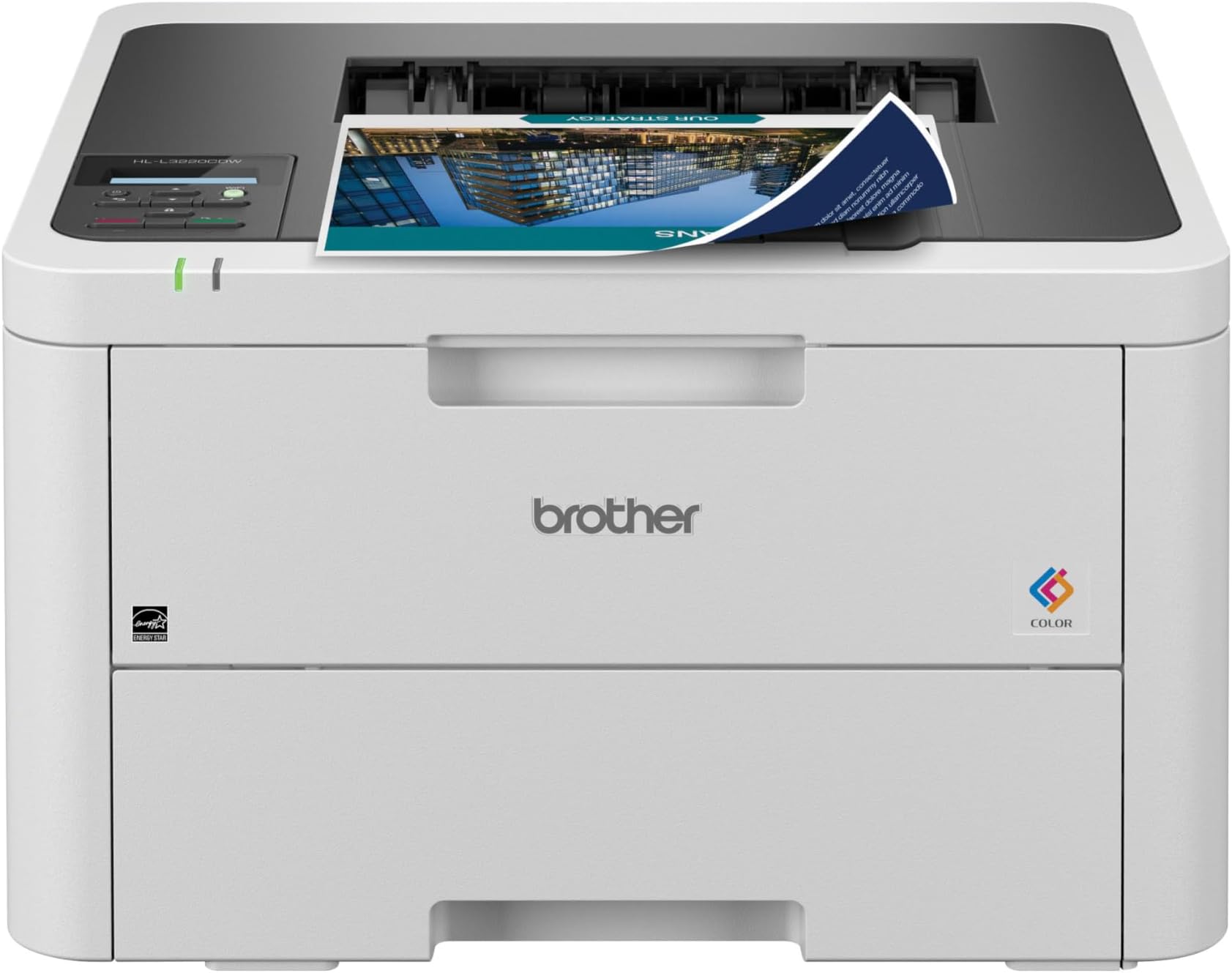 Brother HLL3220CDW Wireless Compact Color Laser Printer, Duplex and Mobile Device Printing | Includes 2 Month Refresh Subscription Trial¹, Amazon Dash Replenishment Ready (Renewed Premium)