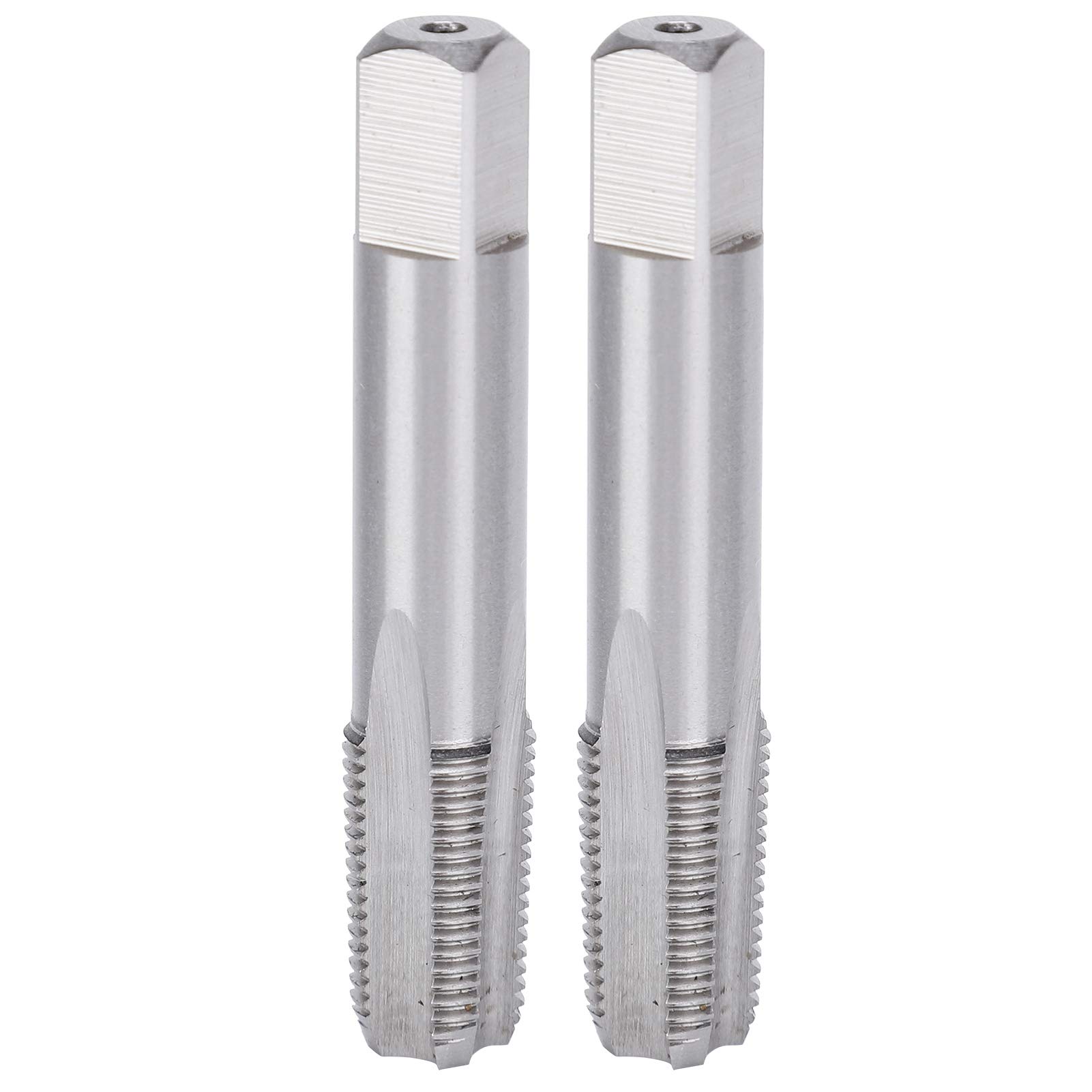 TOP-VIGOR Lot de 2 tarauds filetés à pointe spirale 1/4-20 UNC, filetage HSS revêtu de titane avec tolérance H2, filetage à 3 cannelures (tige ronde avec extrémité carrée TOP-VIGOR Lot de 2 tarauds filetés à pointe spirale 1/4-20 UNC, filetage HSS revêtu de titane avec tolérance H2, filetage à 3 cannelures (tige ronde avec extrémité carrée