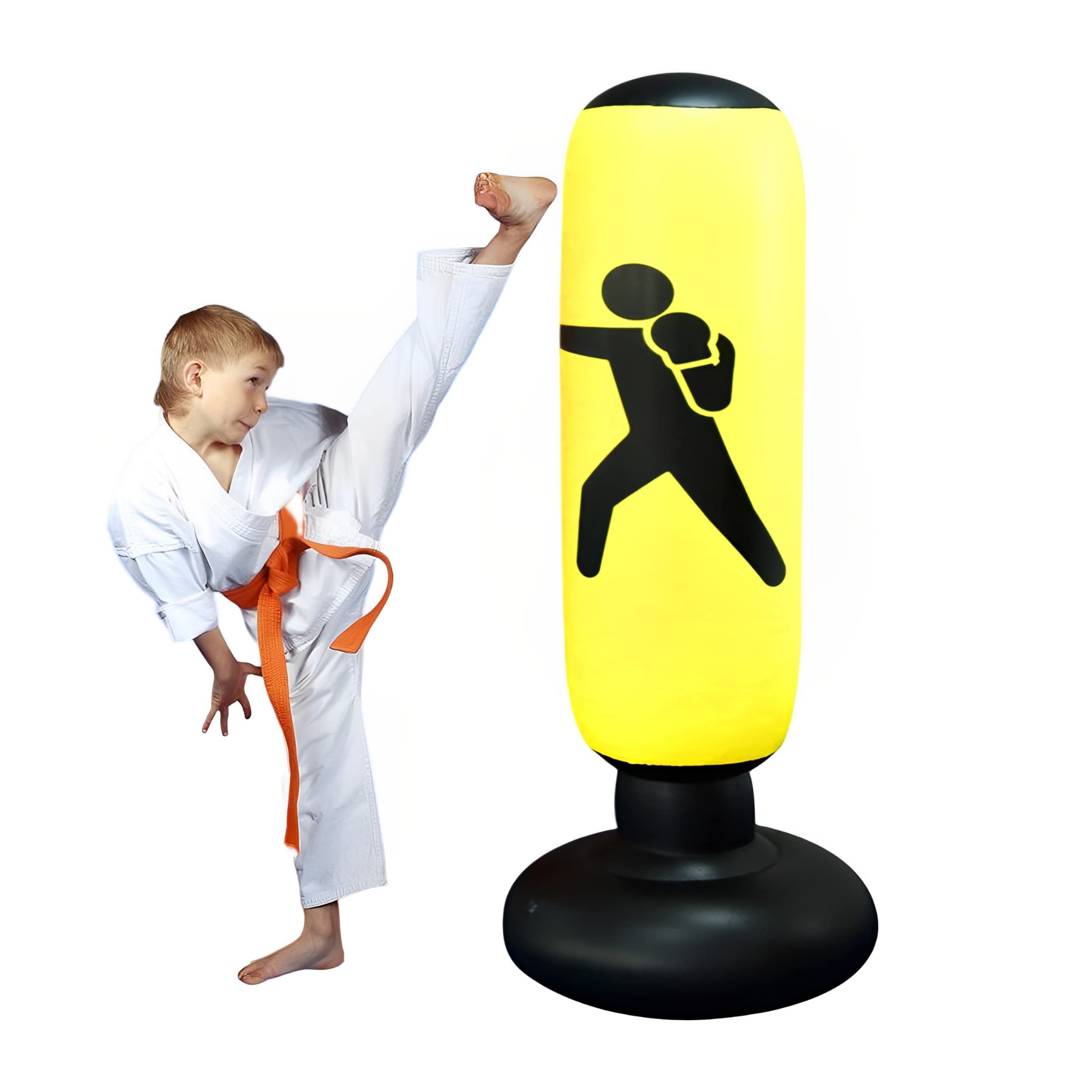 Holyfire Focus Bags Inflatable Punching Bag for Children and Adults - Used to Practice Karate, Taekwondo and Instant Rebound Punching Bag to Relieve Children and Adults' Emotions