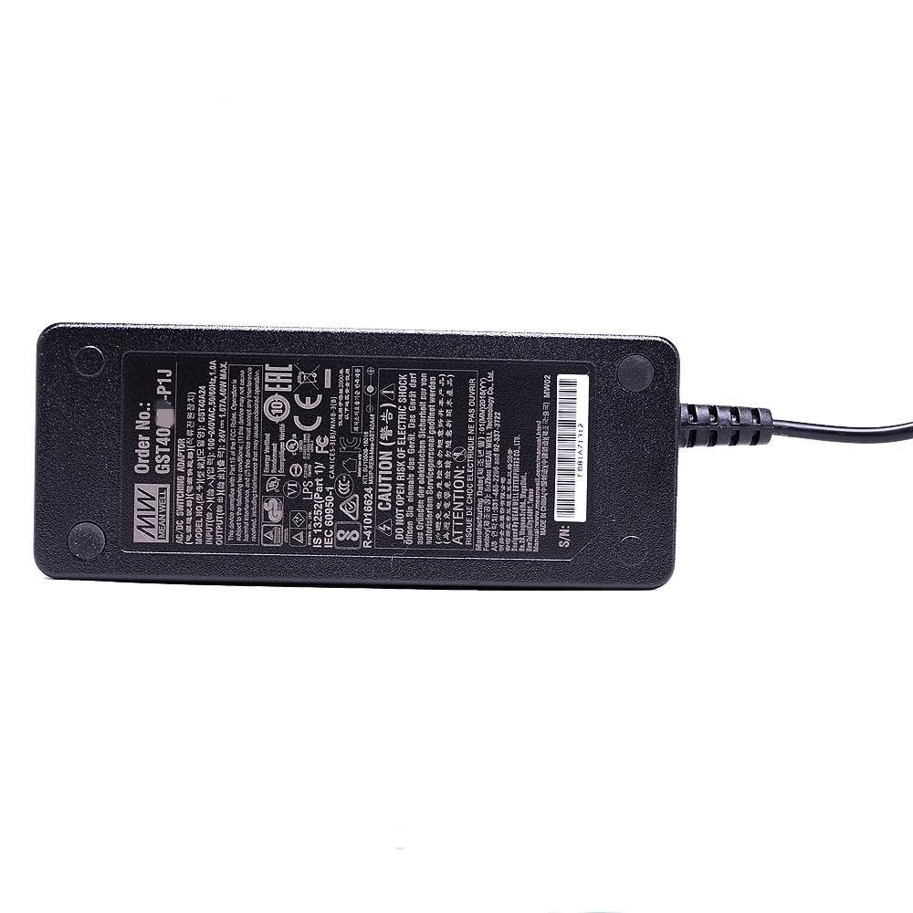 Adaptador De Escritorio 24V 40W, Compatible Con Mean Well GST40A24-P2L, Universal 100-240V