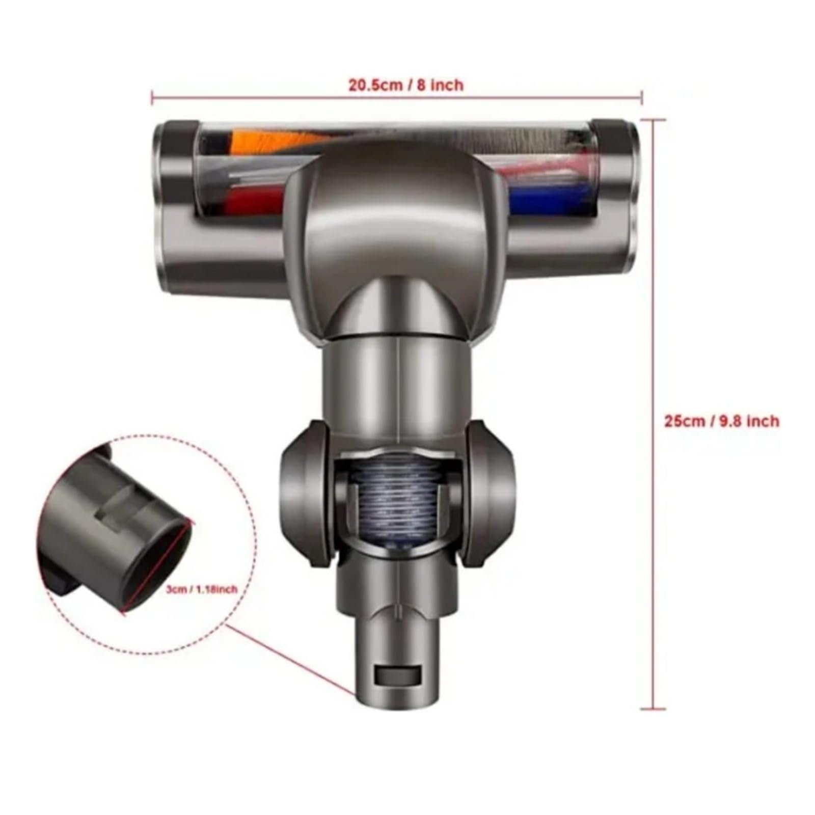 Compatibile Con Dyson V6 DC44 DC45 DC58 DC59 DC61 DC62 DC74 Testina for Aspirapolvere Testina for Accessori Spazzola for Pavimenti Motorizzata