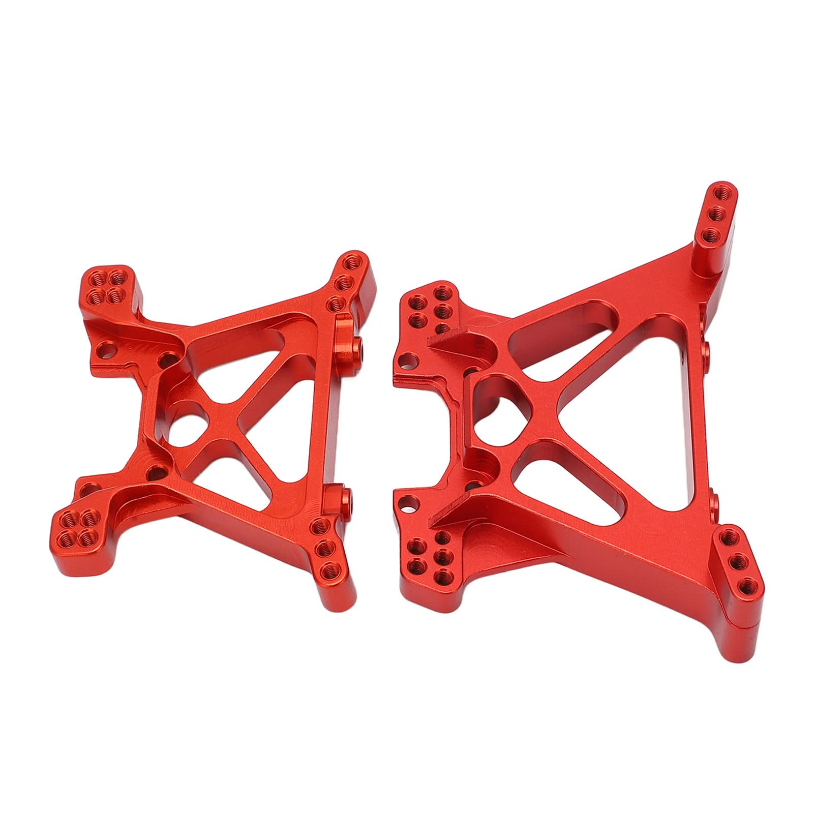 RC wieża amortyzatorów stop aluminium o wysokiej wytrzymałości przednia tylna wieża amortyzatorów dla TRAXXAS SLASH 1/10 zdalnie sterowanym samochodowym (Red)