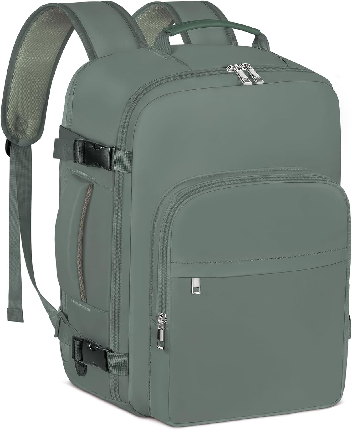 OTAHGK Cabin Bags 45×36×20 for Easyjet, Underseat Carry-ons Travel Backpack Hand Luggage Bag Flight Rucksack Casual Daypack School Office Backpack Fit 17 Inch Laptop with USB Charging Port-Light Green