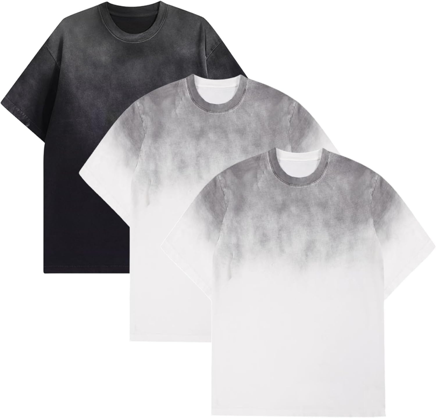GSOU SNOW Men Oversized T Shirt Cotton Casual Unisex Short Sleeve Vintage Baggy Tee Shirts Washed Mens Streetwear