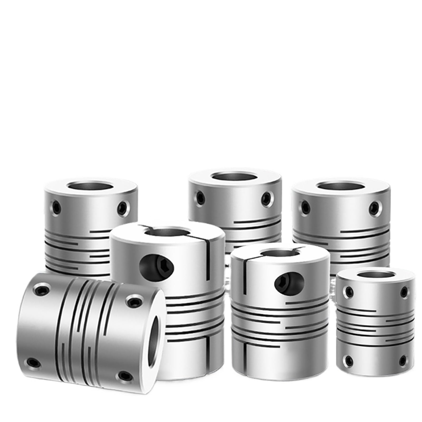 Parallelleitungskupplung LT D40L45 Motor Flexible Wellenkupplung Aluminiumlegierung Anschluss Encoder 3D-Drucker Nut Kardan(LT-D-D40L45 11X11)
