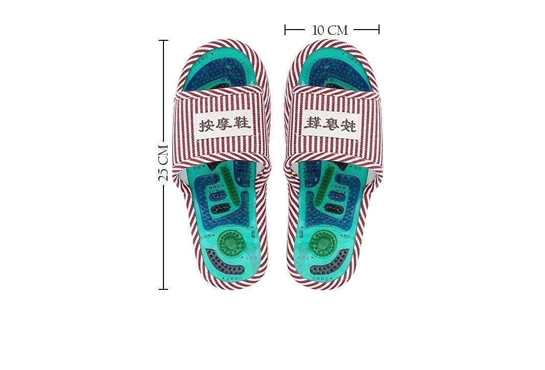Amiqus Acupressure Magnetic Medicine Slippers for men and women | Full body blood circulation foot massage chapel leg relaxation, heel pain relief and natural stress recovery slippers Amiqus Acupressure Magnetic Medicine Slippers for men and women | Full body blood circulation foot massage chapel leg relaxation, heel pain relief and natural stress recovery slippers