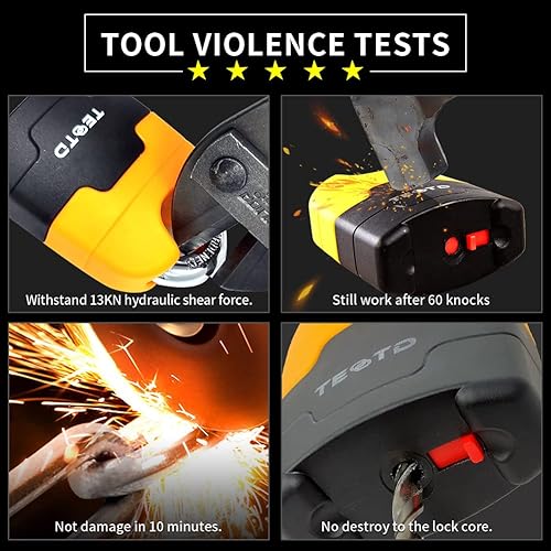 Miniatura 2 de Candado de cadena antirrobo de alta resistencia para motocicleta, 3 pies de largo, cadena de 0.394 in de grosor con cerradura de color brillante, 4