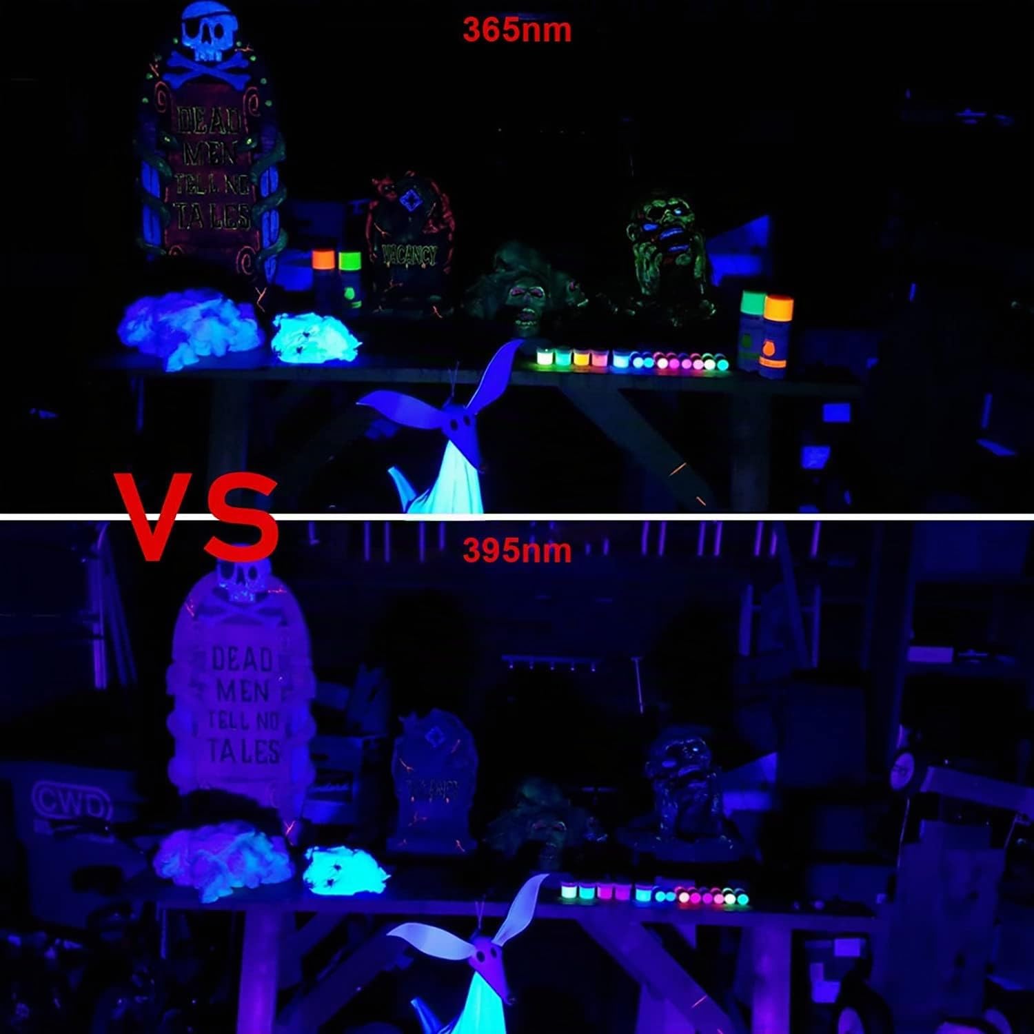 Eleganted 365nm Luz Negra Ultravioleta,100W Foco LED UV IP66 Impermeable Luces Ultravioleta para Fluorescente Pintura,Pinta Corporal,Halloween,GLOW Fiesta,Neón,DJ