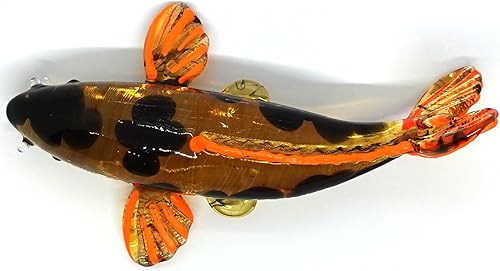 Miniatura 11 de Figuras japonesas en miniatura de peces de carpa koi, animales soplados a mano, arte coleccionable de regalo para decorar