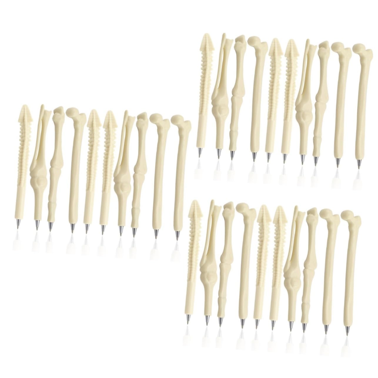 Lurrose 60 Piezas Bolígrafo De Hueso Creativo Doctor Doctores Diseño De Hueso Bolígrafos Papelería De Campo Médico Bolígrafos Morados Útiles Escolares Para Tinta De Calavera