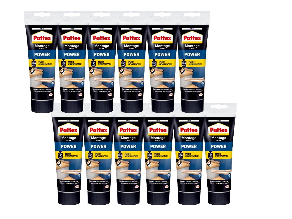 Pattex Montagekleber Power - Kraftkleber mit starker Anfangshaftung
