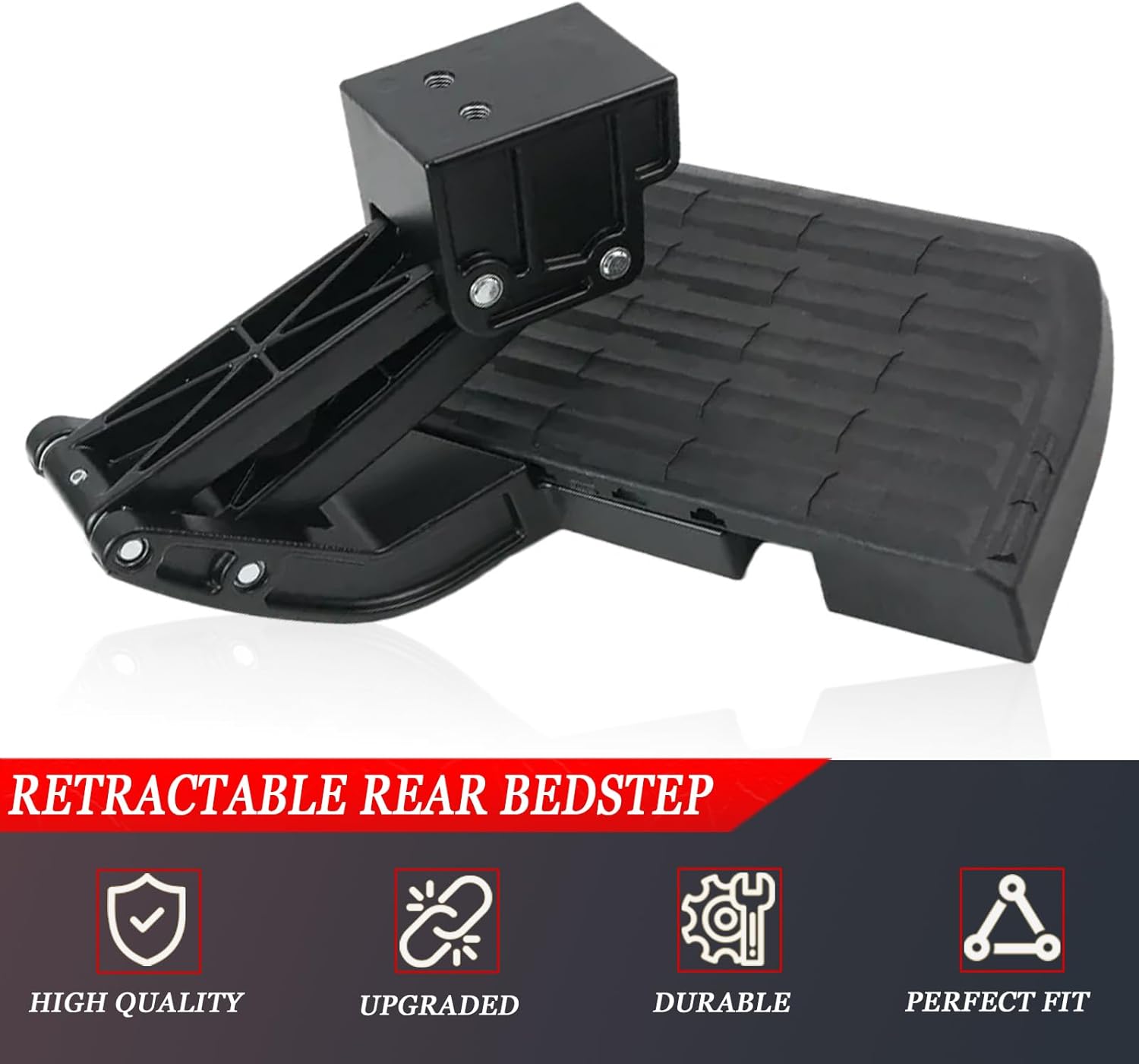 PTS30-34000 Upgraded Rear Bed step Retractable Tailgate Step for pickup trucks Compatible with 2022 2023 2024 2025 2026 Toyota Tundra, Replaces PTS3034000