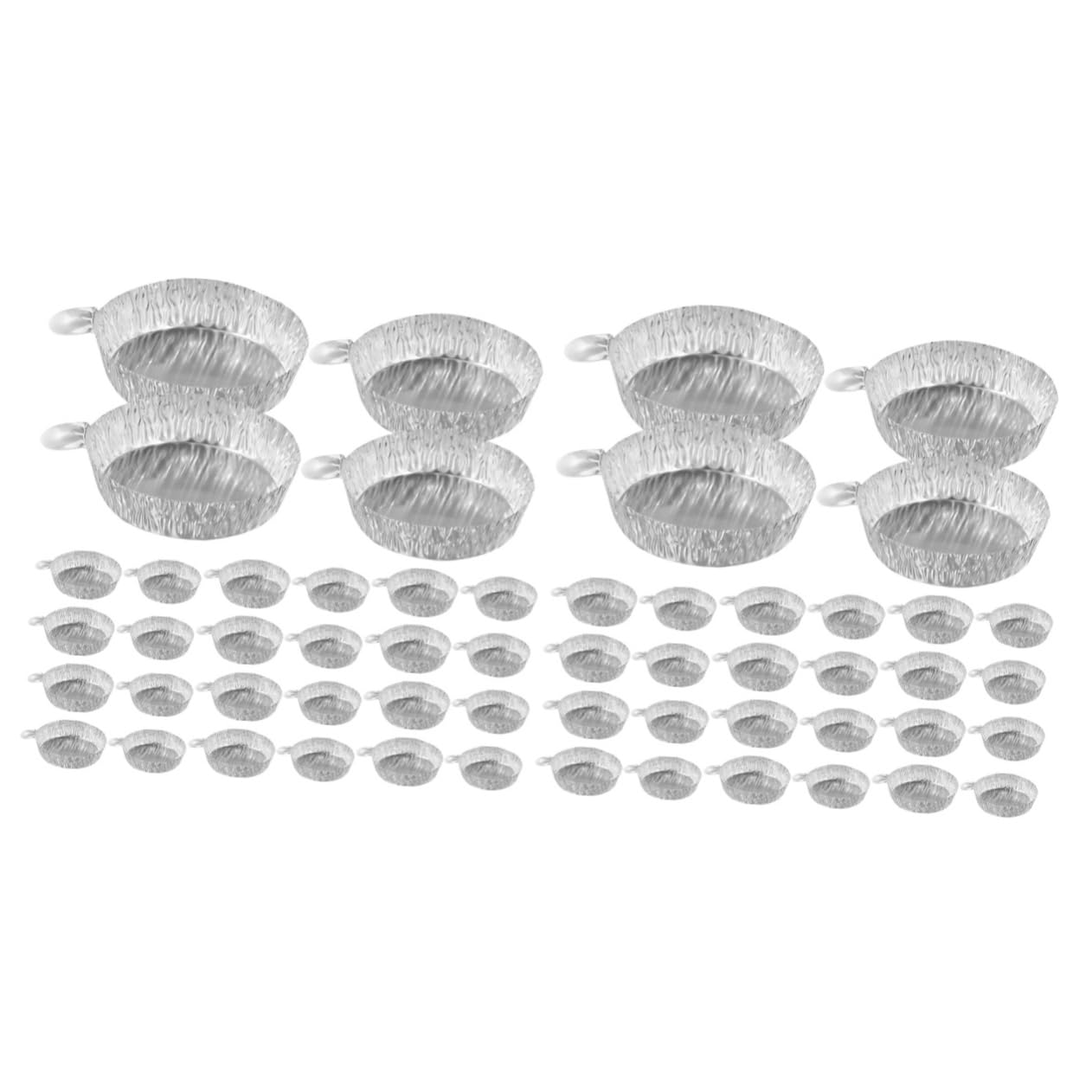 100 Pz Piatto Per Pesare in Foglio Di Alluminio Contenitore Per Piatti Da Laboratorio Piatti Di Pesatura Della Bilancia Barca Di Pesatura Di Misurazione Barche Pesa Polvere