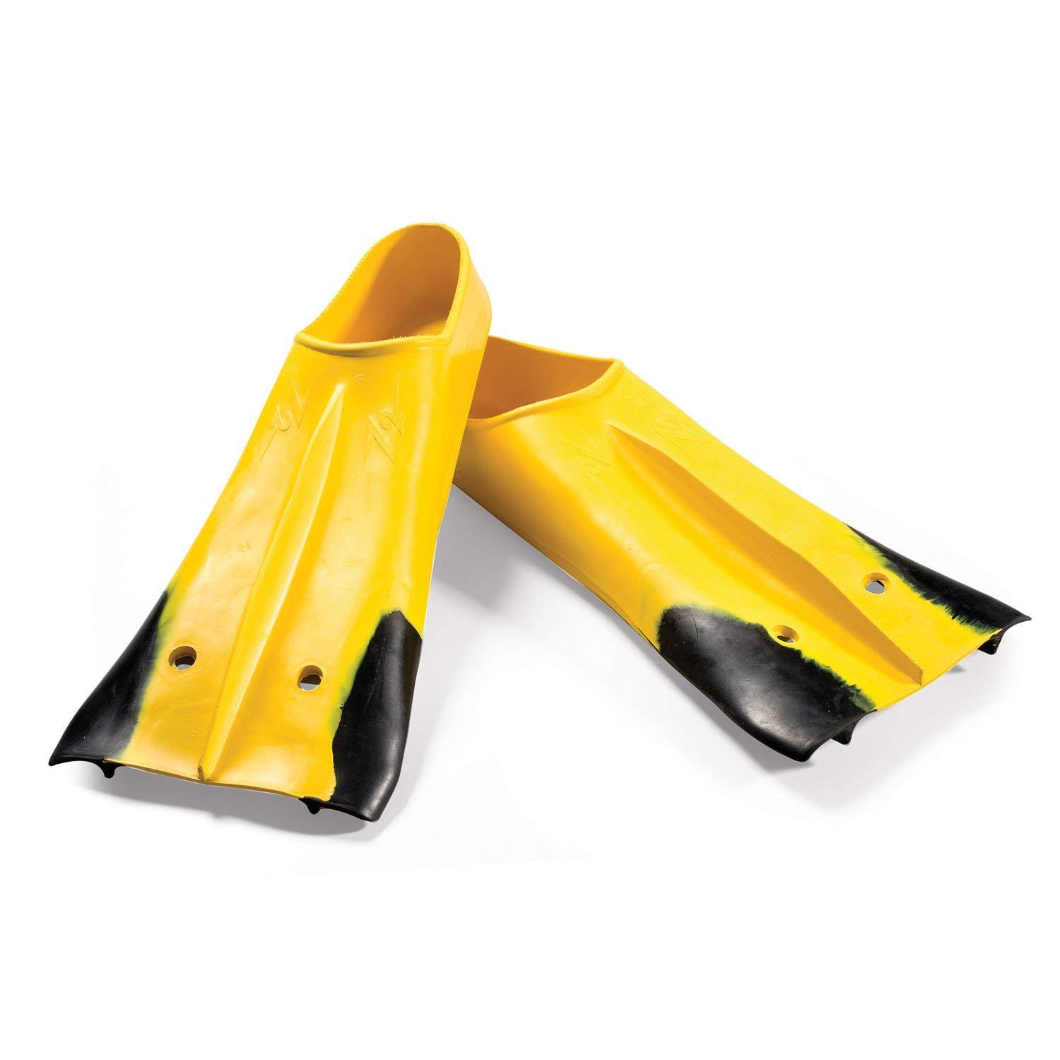 Z2 Gold Zoomers Swim Fins - Short Blade Training Fins for Strength & Speed - Natural Rubber Fit