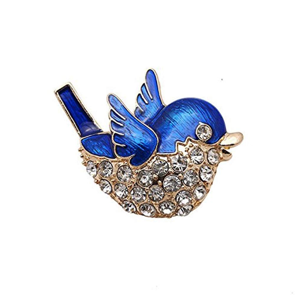 WXKAGF Brosche Broschen für Frauen – Kristall-Vogel-Brosche, Anstecknadeln, Hochzeitsdekoration, Kleidung, Ornamente