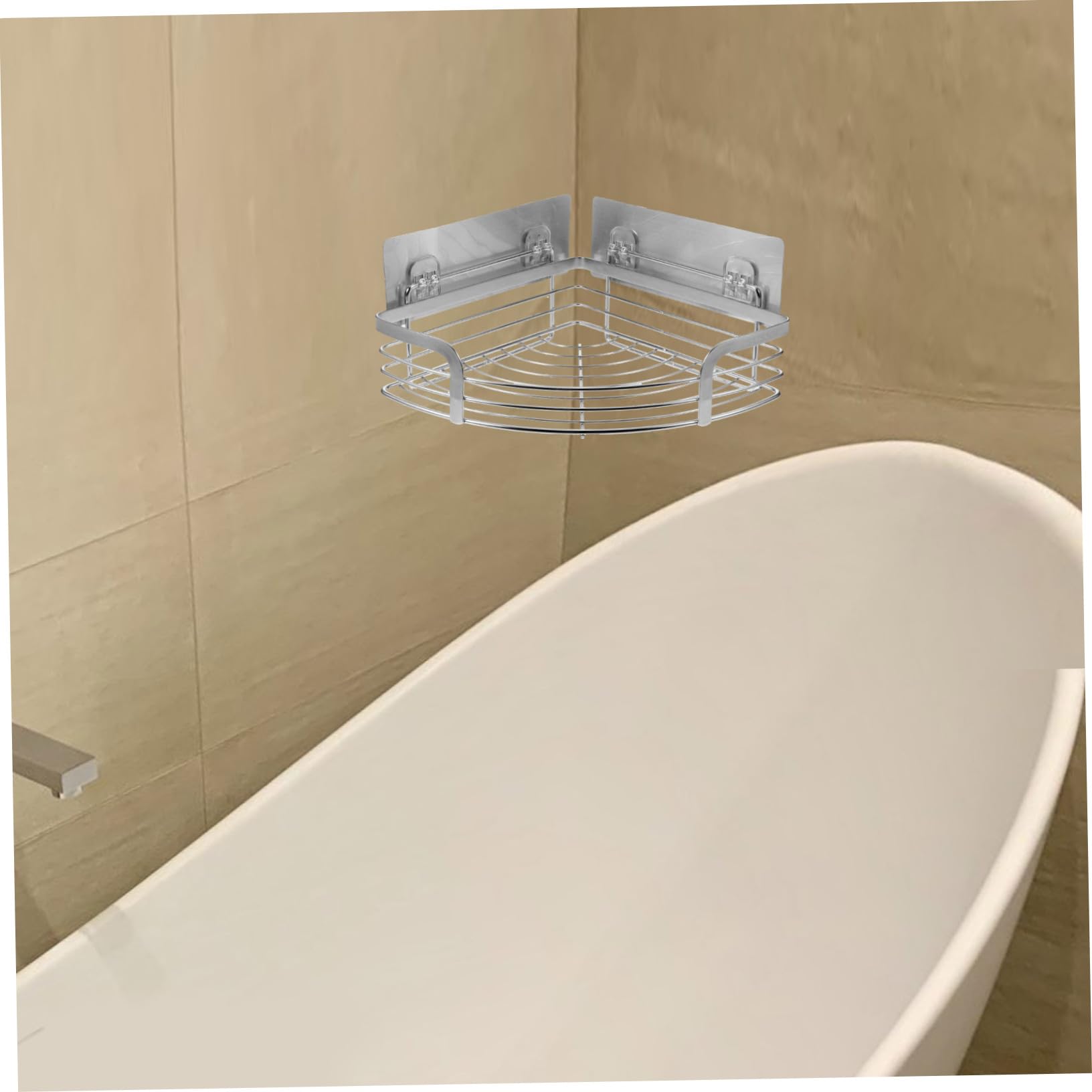 Mensola Angolare Bagno in Acciaio 304 Supporto Portaoggetti da Parete per Doccia e Cucina Scaffale Compatto Resistente e Facile da Installare