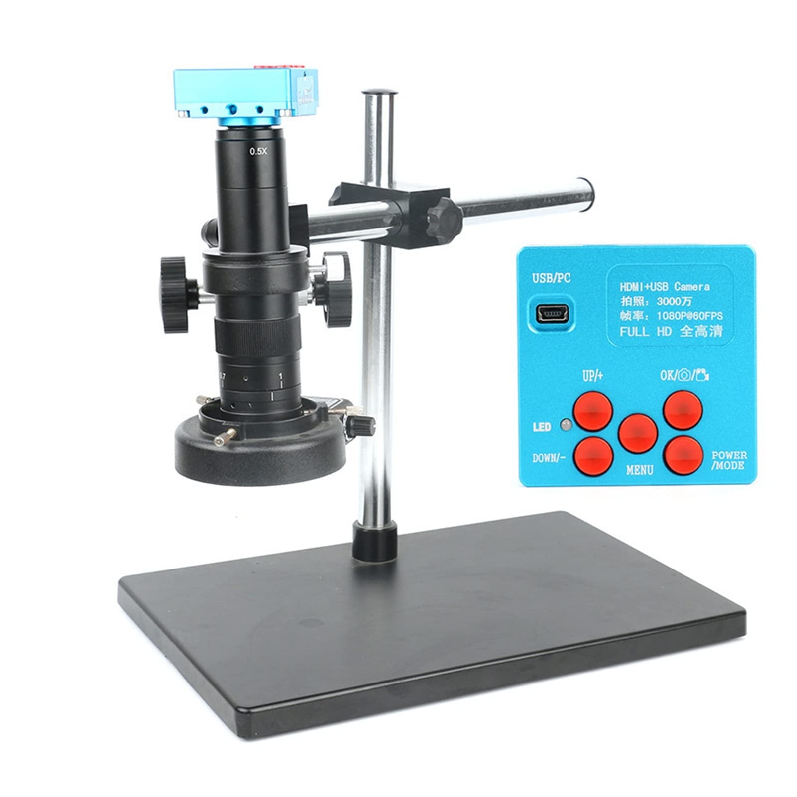 ASerZenith Industrial Electronic Digital Microscope 30Mp Industrial Camera Hd Usb Electronic Digital Video Microscope Industrial Inspection