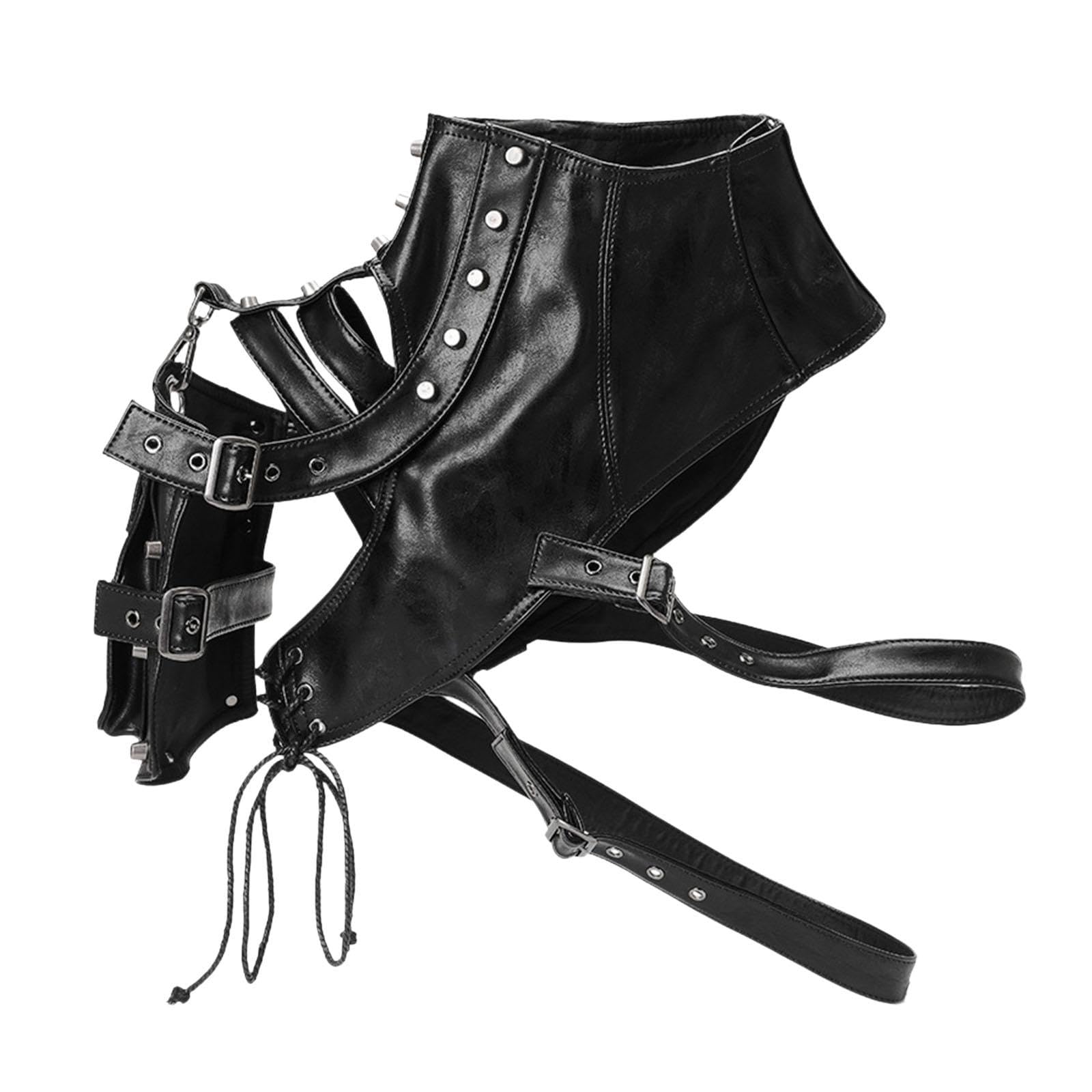 Accesorio de Brazo Gótico Steampunk para Celebraciones únicas, Negro Brillante