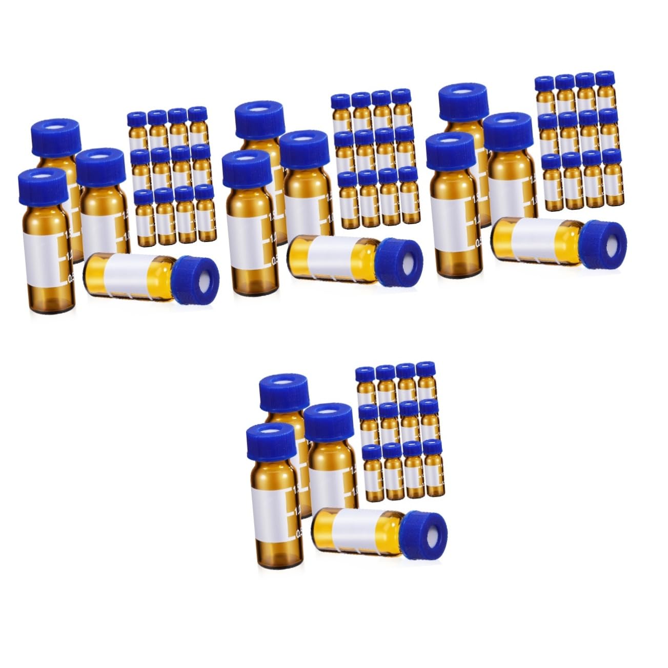 ULTECHNOVO 400piezas Frascos De Vidrio Tapa Pequeños Para Muestreo Con Diseño Graduado y Sellado Seguro Para Almacenamiento De Muestras Laboratorio