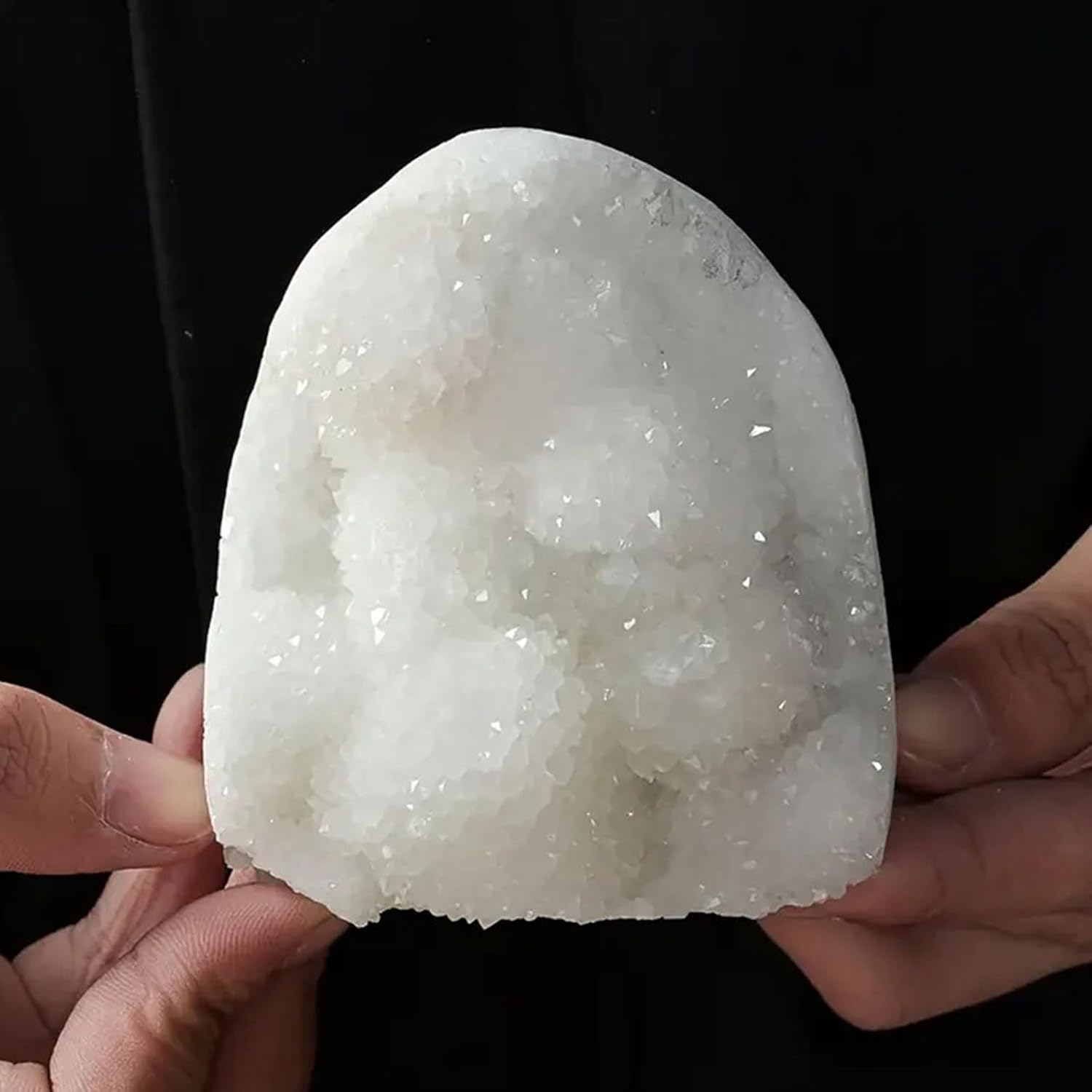Crystal Cluster White Crystal Crystal Cluster Irregular Rock Gemstone Home Decor,500~600g