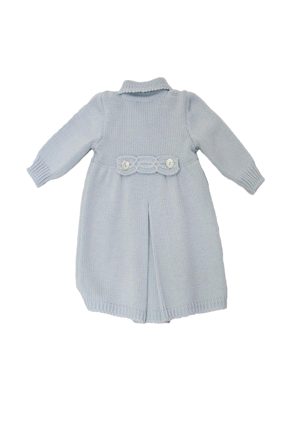 Cappottino Neonato in Pura Lana con Colletto e bottoniprodotto 100% Made in Italy