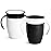 Munchkin Sippy Cup for 6 Month Old and Up, Spill Proof Miracle 360 Toddler Cups with Transition Handles, 7 Ounce, 2 Pack, Black/White