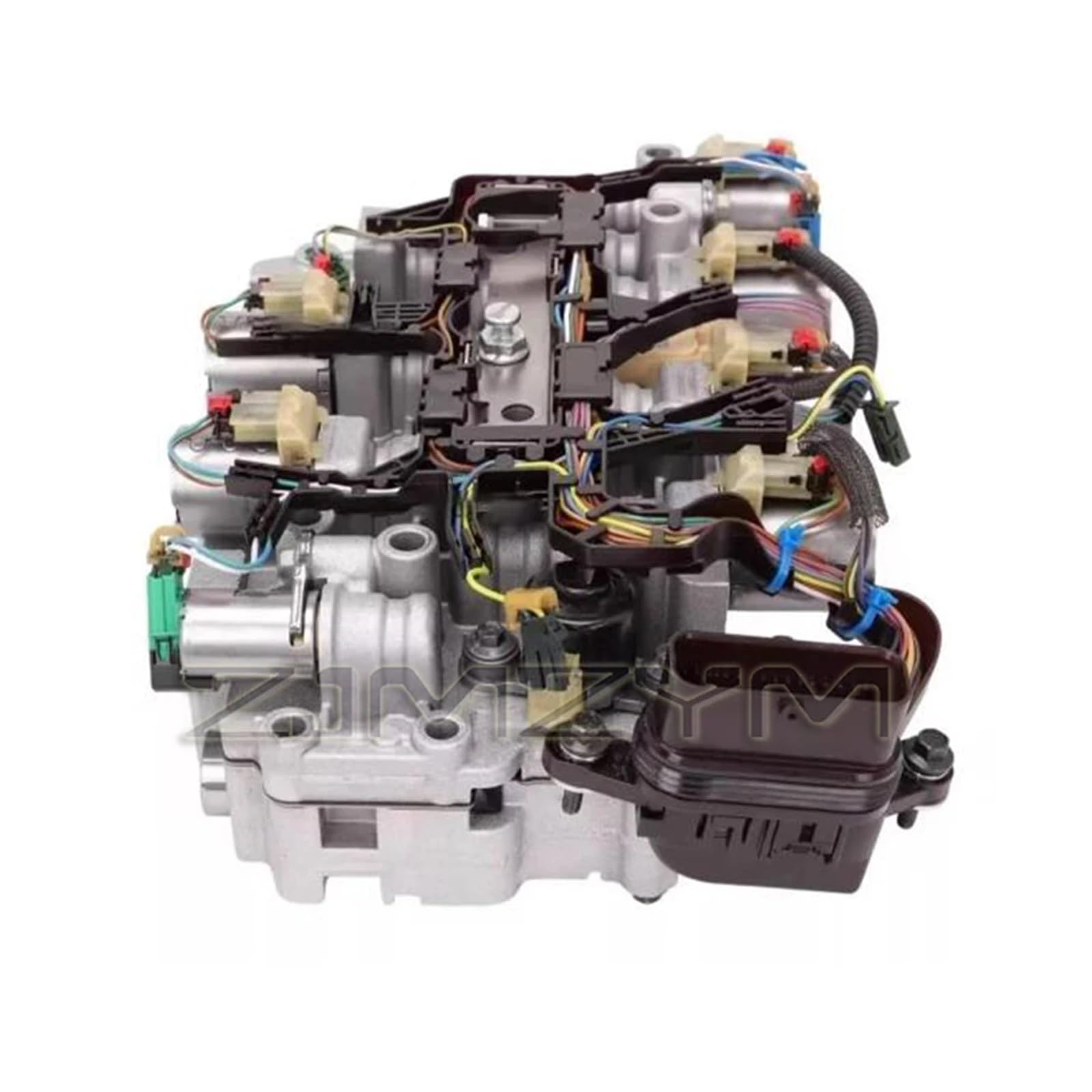 Cuerpo de válvulas de control del circuito de aceite de la transmisión automática de 8 velocidades 8F35 con solenoide y arnés de cableado compatible con piezas de automóviles FORD